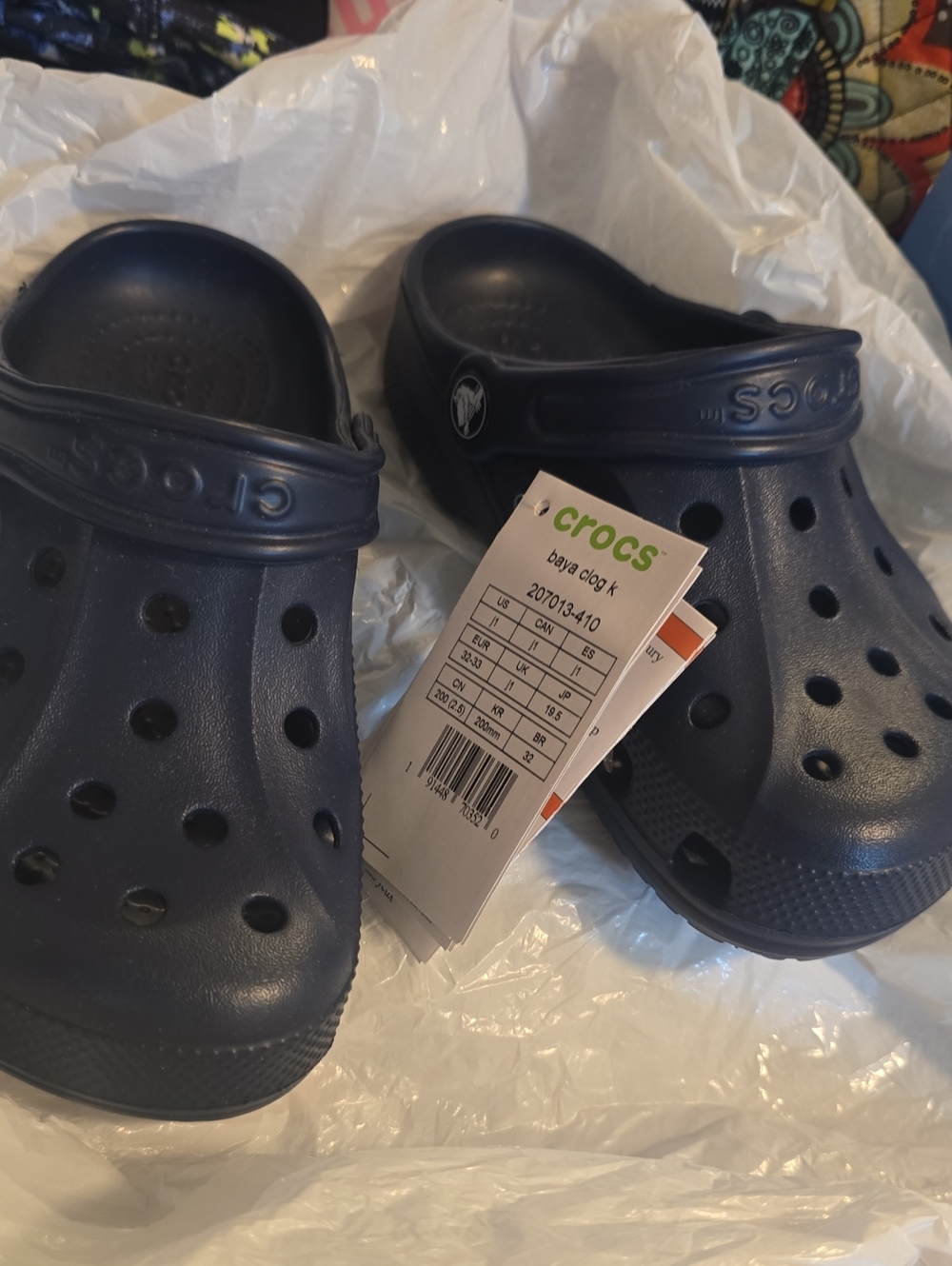 CROCS Kids Navy Classic Clog